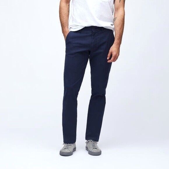 Bonobos Stretch Organic Cotton Chinos Navy Blue Mens Pants Sz 29/32 Slim Fit - Picture 1 of 12